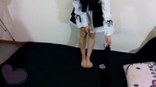 (Hot!) Cute amateur girl Niina's panty-job(cuming using panty!)