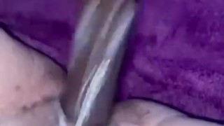 BBC dildo makes my pussy so creamy 