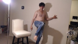 Man Jerks Off remembering Divorced Buddy Sex over Pizza!