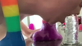 triple toy deepthroat 