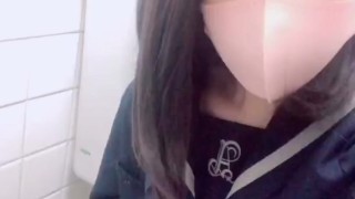 トイレでオナニーしました///エッチな女の子になってごめんなさい♡♡