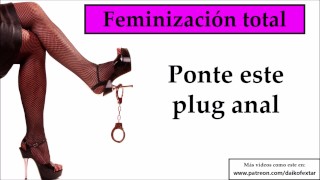 Ponte ropa de mujer, un plug anal y sal a la calle. Es una orden perra sissy.