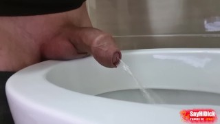  Pissing compilation - Big Cock and balls, uncut