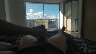 I wake up horny in the morning so I go looking for my stepbrother's cock