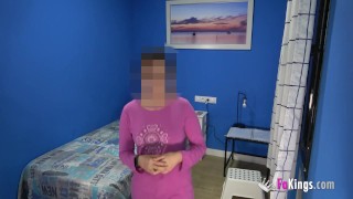 Caught by roommate sucking a black dick at her bedroom!!