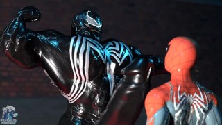 Venom Show Off Muscle Growth Animation LOOP