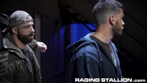 RagingStallion - Vander Pulaski Is Stuffed With Muscle Hunks Raw Pole