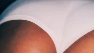Pov of Chubby Trans Girl Walking around in Her Underwear