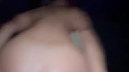 Fucking her ass during a movie, check her gape before and after anal creampie, she loves to be gaped