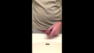 morning wood desperate pee and cumshoot