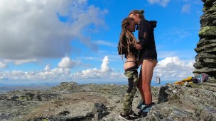 Sex on a mountain top in Norway - RosenlundX