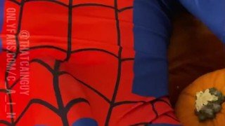 Sexy Spiderman Cums a Huge Web | CAM4 Male