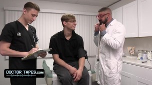 DoctorTapes - Muscular Doctor And His Assistant Deliver Special anal Treatment To Sexy Patient