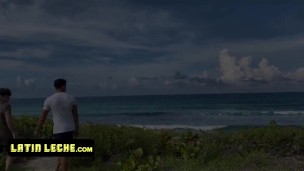Latin Leche - Meeting My Sexy Hunk Step Father And Fuck Him On The Beach While Mommy Is Not Watching