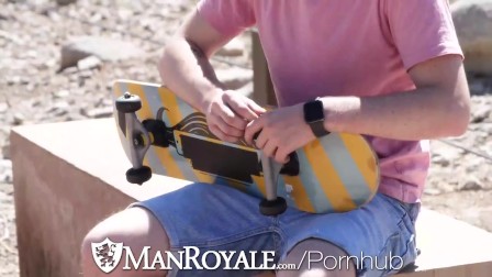ManRoyale Broken Wheel Skateboarder Helped With Sex