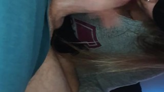 Step Sis Plays With My Cock & Sucks It - Almost Caught Us 