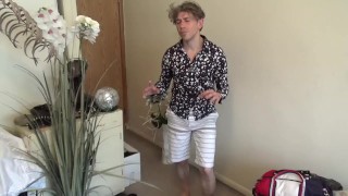 University Math Major Virgin gets naked finally for a Guy!