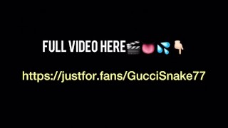 GucciSnake Backseat Fun (justfor.fans/GucciSnake77)