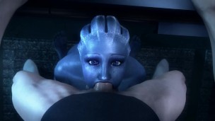 Liara T’Soni deep throat - Mass Effect (noname55)