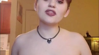 I love being a whore- cum with internet nymphomaniac big titty goth slut