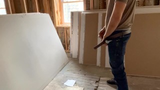 PAINTING MY MASTERPIECE - PISS ON DRYWALL ;)