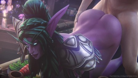 Tyrande Whisperwind big ass fuck - Warcraft (Fpsblyck)