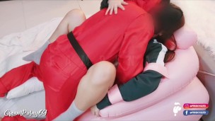 Pinay Cosplayer Fucked on Frisky Sex Chair