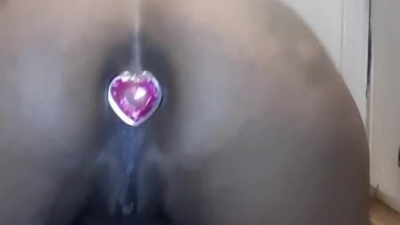 Butt Plug Fun with Cherry/Sexy anal Dildo Drilling!