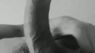 big handjob for big dick in the bathroom with techno in the background