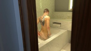 Excited when he saw his naked cousin in the bathroom and fucked him