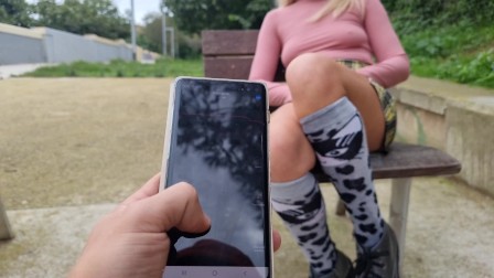 Wearing Vibrating In Public Place Hot Orgasm