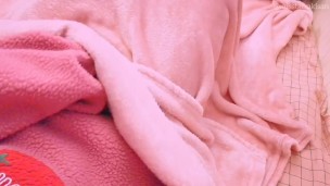 Pov : It's cold and a girl masturbates to be warm satisfyer under the sheets cute teen orgasm