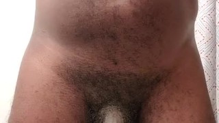 Black cock piss before work