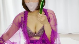 Japanese girl gets off on aphrodisiac slime