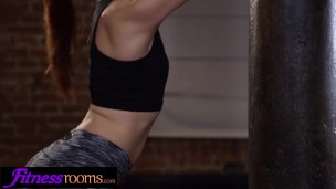 Fitness Rooms Bubble butt Alecia Fox and Czech Redhead twerk and 69