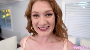 Thicc18 - Aria Kai - Casting and Creampie Thick Big Booty Redhead PAWG