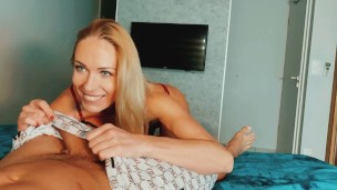 POV blowjob from teen blonde