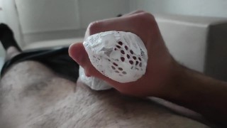 Cum in girlfriend's cute white socks