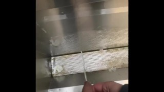 Really needed to go taking a huge piss