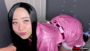 Nezuko Plays & Sucks Your Cock -ASMR DemonSlayer- Kimmy Kalani