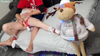 She knows How to Show him She Wants Real Threesome MfM, but with toy at the start (Anal, DP, DVP)