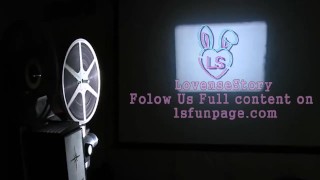 Horny blondy on terrasa playing with shaved pussy