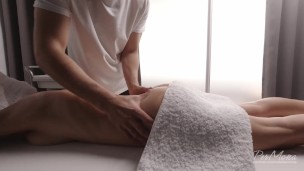 Gentle Massage and Nice Sex with Cum on the Ass