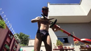 SOMETHING IS TRYING TO COME OUT IN THE GARDEN