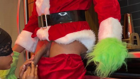 Mrs. Claus Fucks the Grinch While Santa Was Away - Gifted Her A Squirting Orgasm for Christmas