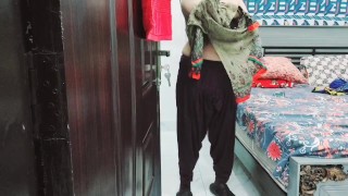 Neighbour,s Wife Fucked While She is Changing Clothes After Warm Shower