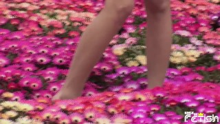 Japanese girl with big boobs enjoys having a hot photoshoot outdoor