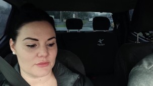 Fucking the husband's friend in the back seat of his car while his driving xxx