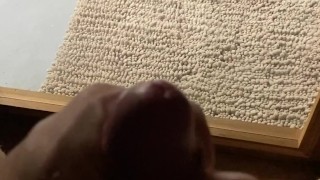 jerking cock in bed