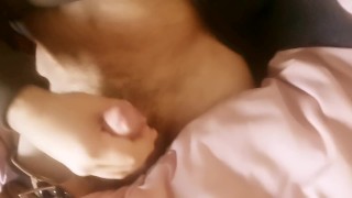 Guy is Jerking off in Neighbor's Bed after 7 Glasses of Wine